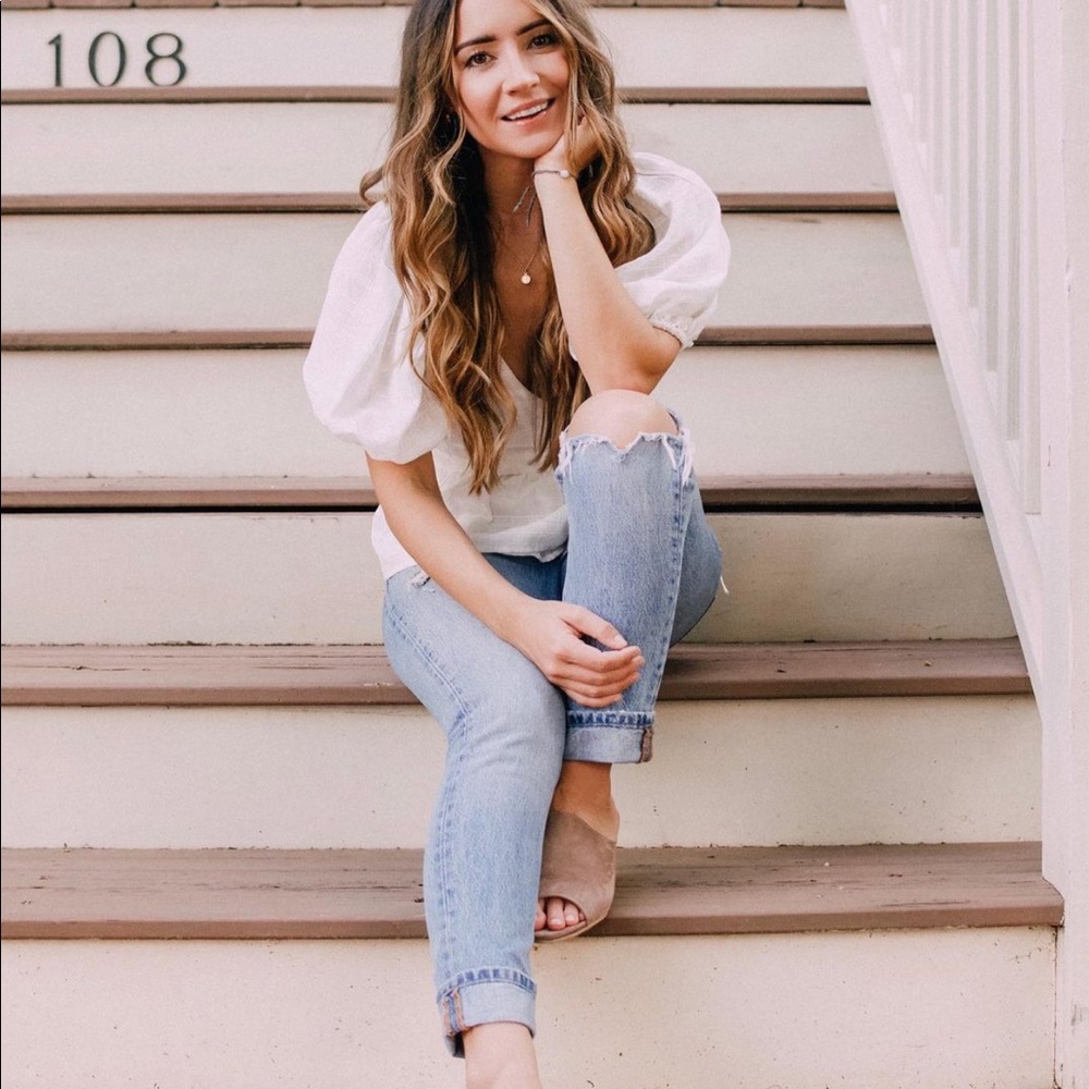 Levi distressed denim- 501